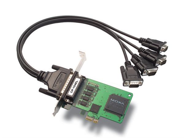 Moxa CP-104EL-A-DB25M 4 Port PCIe Board, w/ DB25M Cable,RS-232 